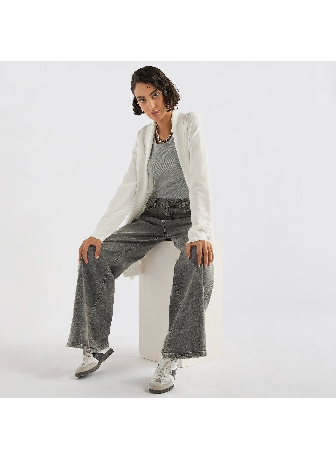 Splash FAV Open Front Longline Cardigan - Image 1