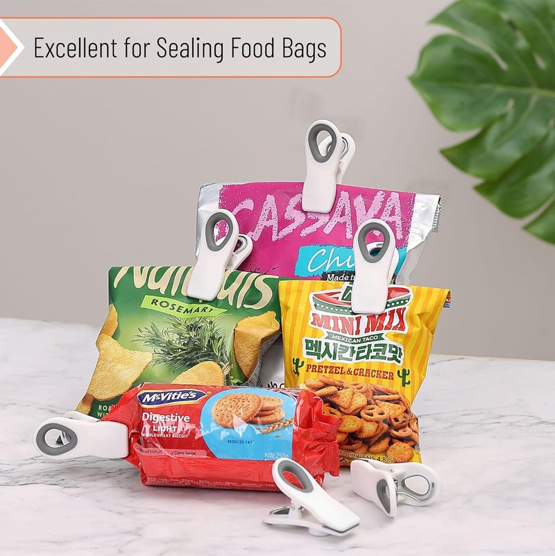 Mr. Pen Magnetic Chip Clips - 6 Pack White Chip Bag Clips for Food Packages - Image 5