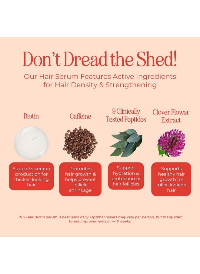 INH INH Hair Serum | G2G Biotin & Caffeine Scalp Treatment That Supports Natural Hair Growth | Non Comedogenic Follicle Stimulator & Multi-Peptide Serum for Hair Density & Strengthening | 30-Day Supply  - Image 4