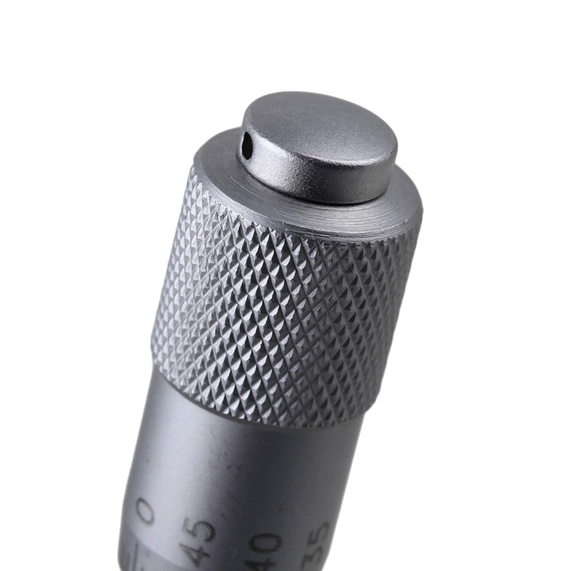 Homeswitch Micrometer Head Measure Tool 0-13mm Flat Type Plain Thimble Silver +/-0.01mm Accuracy - Image 4