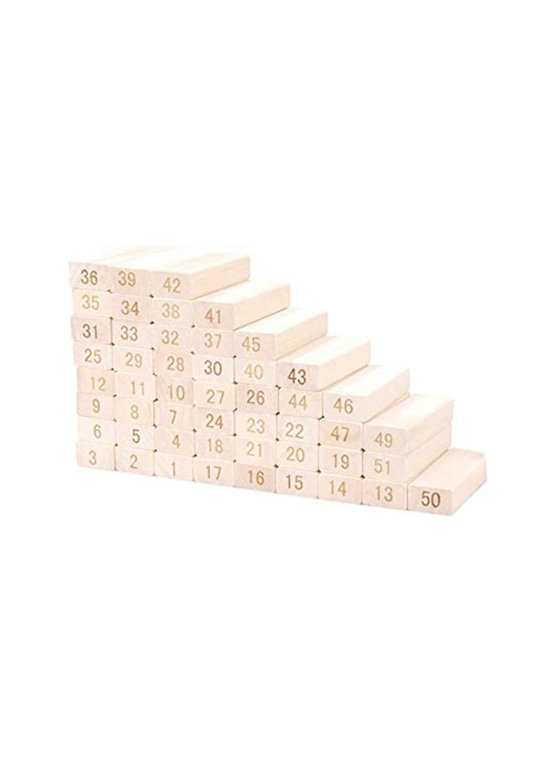 DeloPik Wooden Tumbling Tower Blocks Family Game And Children Educational Toy (54, wood)  - Image 2