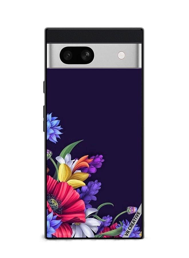 VR CREATIVE Protective Case Cover For Google Pixel 7a Flower Design Multicolour - Image 1