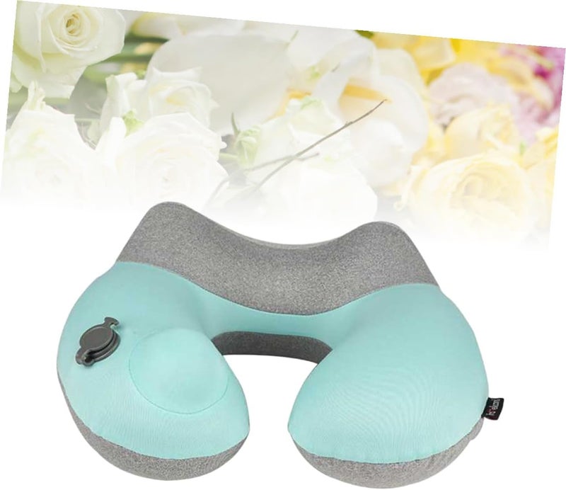 Inflatable u Pillow for Neck Support Travel Pillow for Neck and Cervical Spine Quick Inflate Compact Grey - Image 5