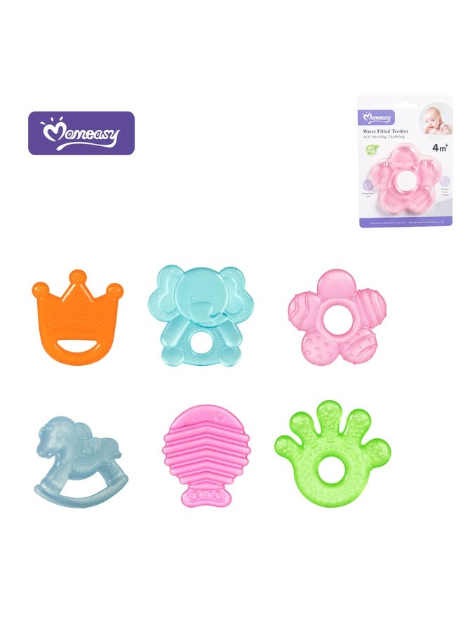 Momeasy EVA Water Filled Teether – Assorted Shapes, Baby Teething Toy 45507N - Image 1