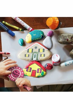 Excefore Rocks for Painting, Kindness Crafting Party, Pack Crafts Natural Smooth Surface Arts Rock Painting Supplies Kid Painters (10PCS)  - Image 5