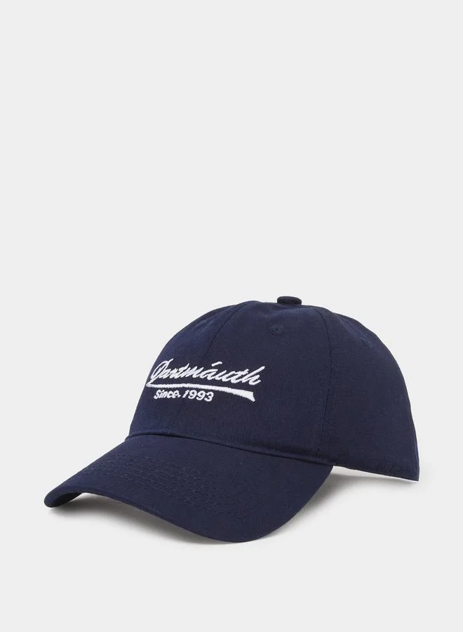 Styli Navy Blue Slogan Embroidered Baseball Cap