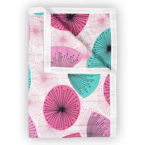 Divine Casa 100% Cotton Single Bed Dohar | Lightweight & Soft AC Blanket | Reversible Summer Quilt | Cozy & Breathable | 210 x 140 CM, Rose Pink - Image 1