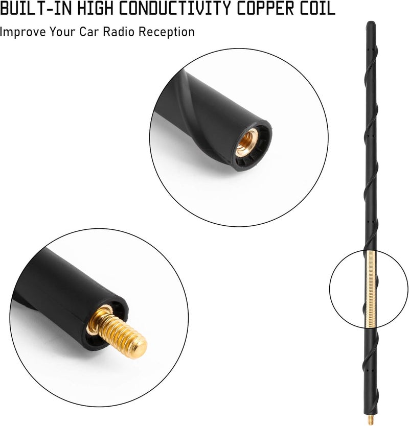 KSaAuto 16 Inch Antenna for Toyota Tundra Tacoma FJ Cruiser 1995-2021 - Image 5