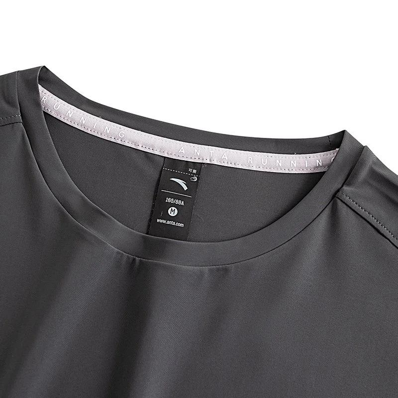 Anta black Advanced Running Women's Short-Sleeve T-Shirt for Women | Best Price UAE