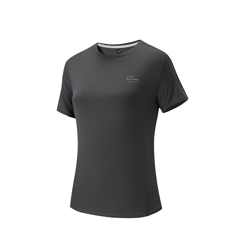 Anta black Advanced Running Women's Short-Sleeve T-Shirt for Women | Best Price UAE