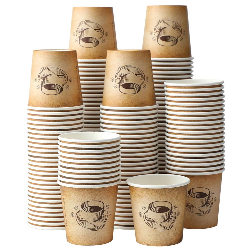 Clawsoff 600 Pack 4 oz Small Coffee Cups, Disposable Paper Espresso Cups for Hot/Cold Drinks, Office, Home, Shop, Event - Image 3