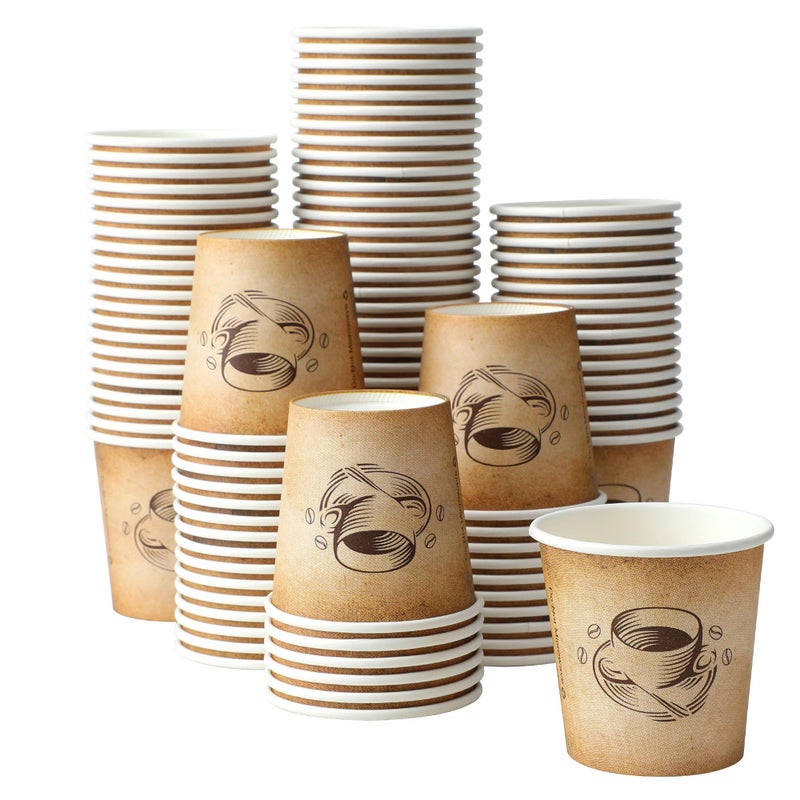 Clawsoff 600 Pack 4 oz Small Coffee Cups, Disposable Paper Espresso Cups for Hot/Cold Drinks, Office, Home, Shop, Event - Image 1