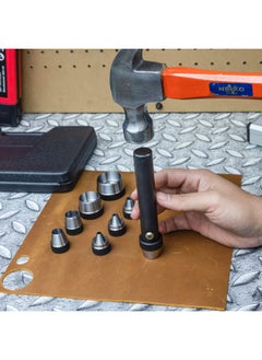 Neiko 02614A Interchangeable Large Hollow Hole Punch Tool Set 10 Piece Gasket Maker Heavy Duty Gasket Punch Set Includes Hole Puncher Tool Carrying Case Leather Punch Set Black  - Image 5