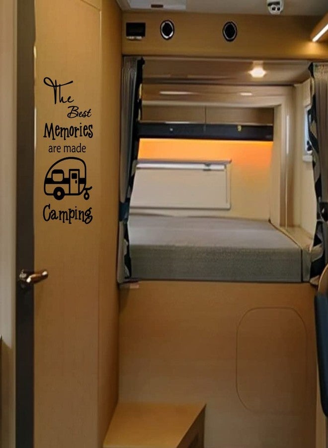 Fencosyn The Best Memories are Made Camping Removable Vinyl Wall Art Decal Stickers for Touring car Camper Family Quote - Image 2