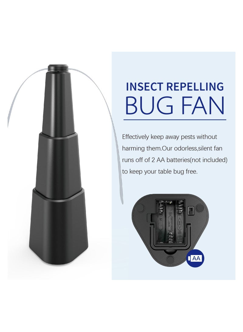 Y&D 2Pcs Portable Retractable Fly Repellent Fan Multifunction Blade - Image 5