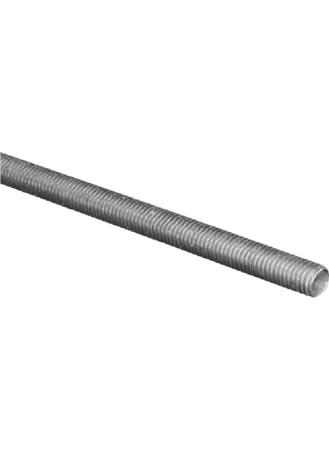 STEELWORKS Zinc-Plated Steel Long Lasting Coarse Thread Rod Silver 3/8 x 72 Inch 52114 - Image 2