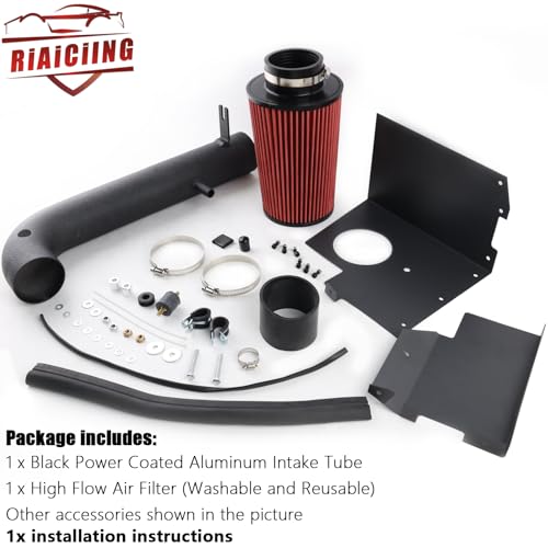 RiAiCiING Cold Air Intake kit with Heat Shield Fit for 2012-2018 Jeep Wrangler JK 3.6L V6 - Image 4