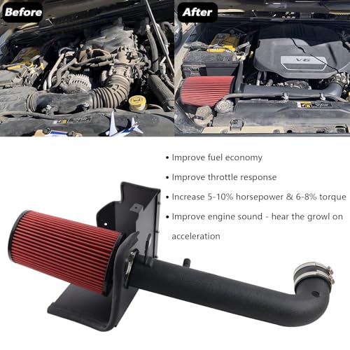 RiAiCiING Cold Air Intake kit with Heat Shield Fit for 2012-2018 Jeep Wrangler JK 3.6L V6 - Image 3