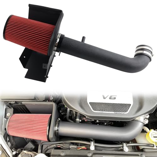 RiAiCiING Cold Air Intake kit with Heat Shield Fit for 2012-2018 Jeep Wrangler JK 3.6L V6 - Image 1