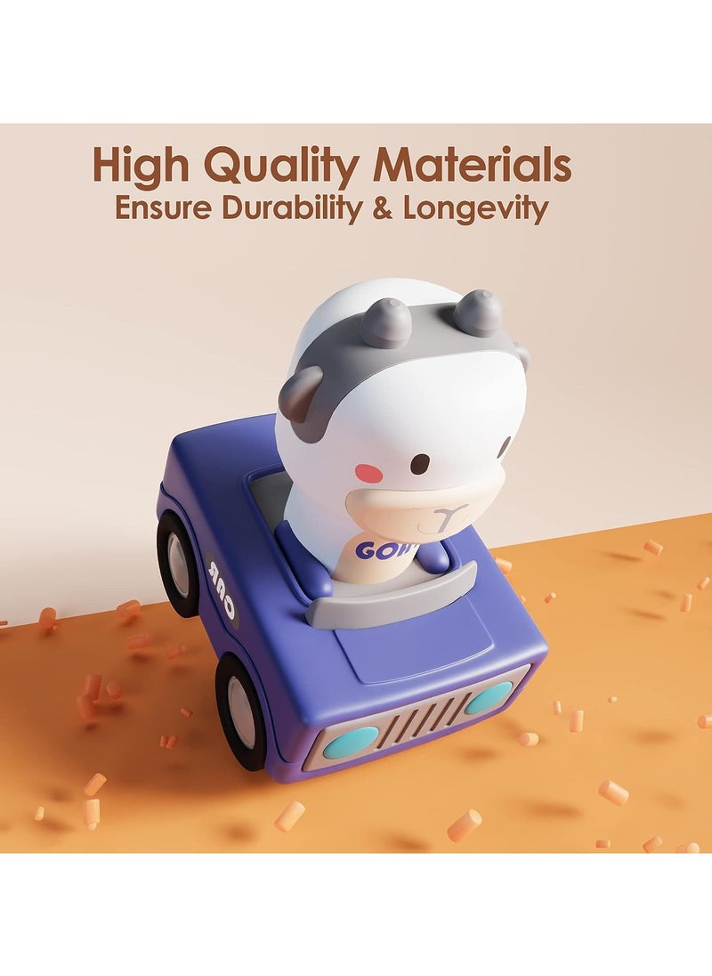 General 1-3 years old baby press car toys, baby animal racing car, baby play car set, baby push away friction car toys for boy birthday gift  - Image 2