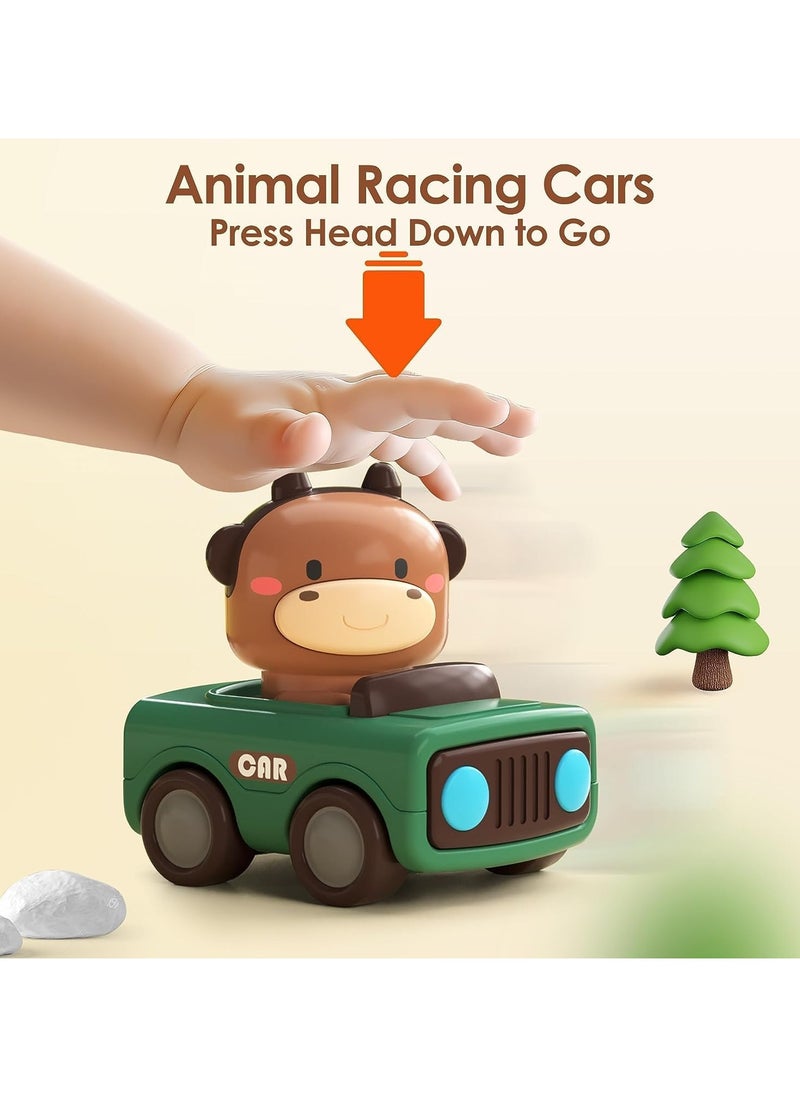 General 1-3 years old baby press car toys, baby animal racing car, baby play car set, baby push away friction car toys for boy birthday gift  - Image 4