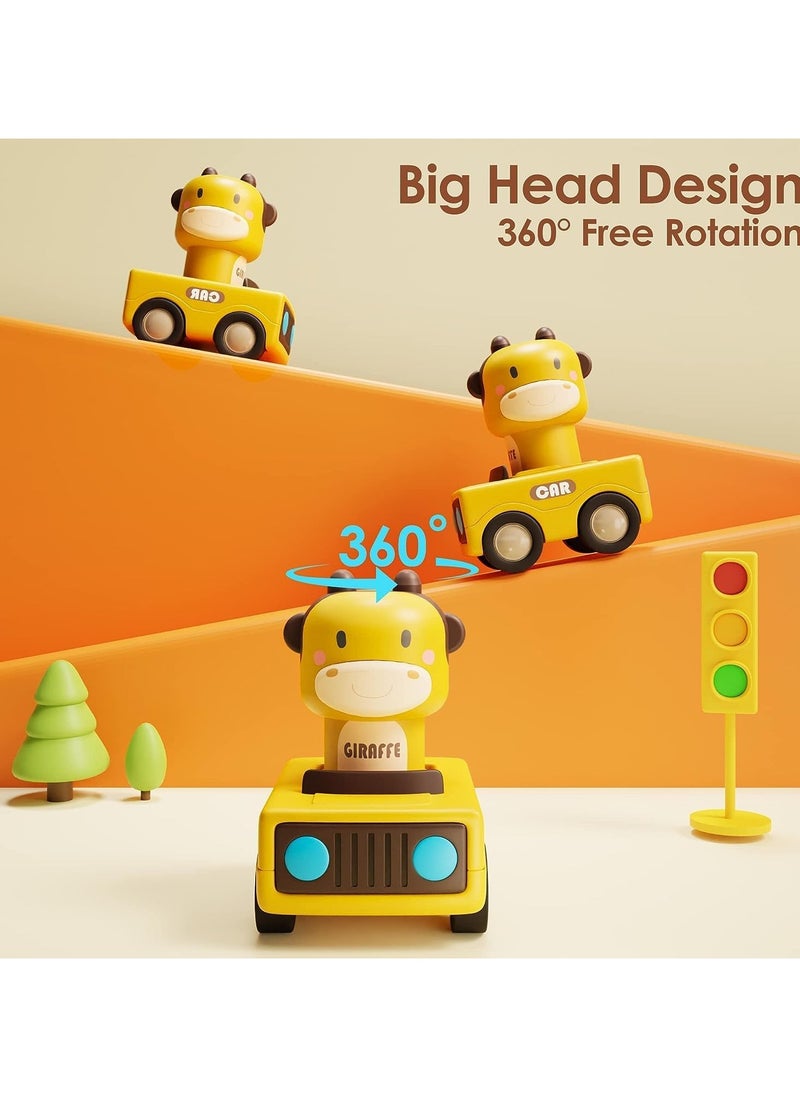 General 1-3 years old baby press car toys, baby animal racing car, baby play car set, baby push away friction car toys for boy birthday gift  - Image 5