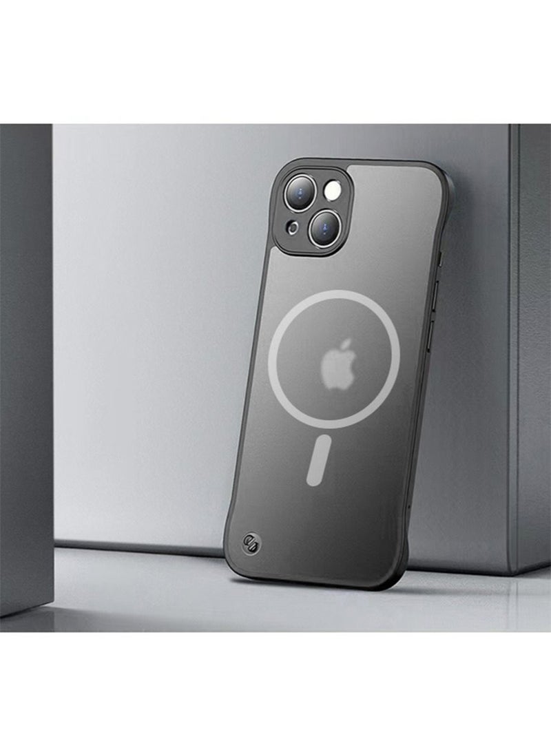 TEAM LUXURY Slim Case for iPhone 15 Plus Compatible with MagSafe, Ultra Thin Frameless Case Accessories with Mag Safe Wireless Charging, Anti-Yellow Shockproof Magnetic Cover for iPhone 15 Plus  - Image 2