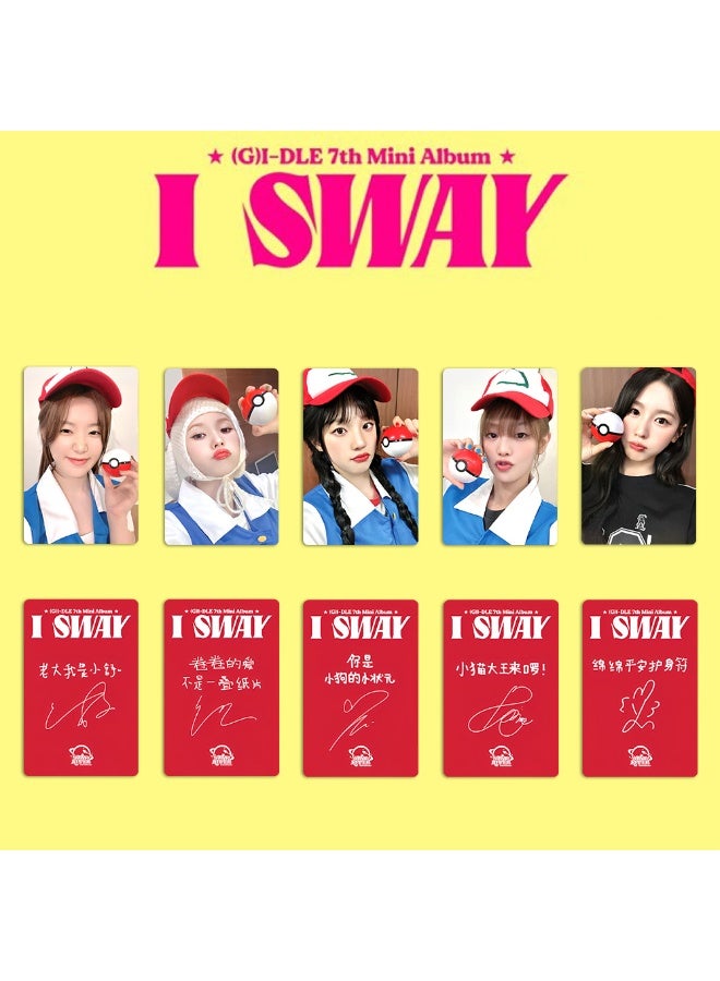 NIBEMINENT 5 Pcs Kpop (G)I-DLE I SWAY STARRIVER Lomo Cards Card For Fans Collection Gifts - Image 1