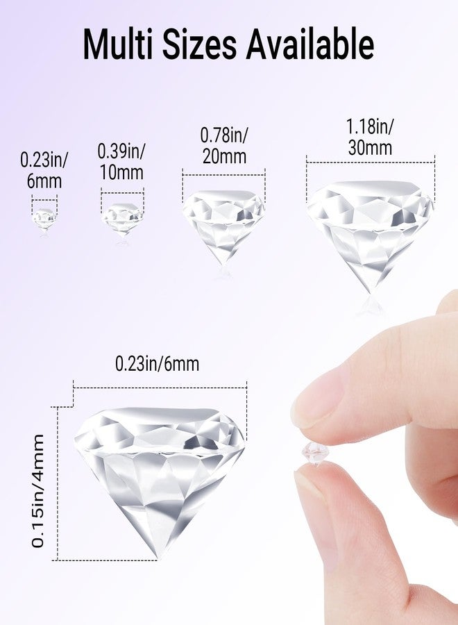 SUREAM 4500PCS Clear Ice Rocks for Vase Filler, 6mm/0.24Inch Acrylic Diamonds Gems, No Holes Faux Acrylic Treasure Crystals for Art Crafts, Wedding Table Scatter, Birthday Party Decoration - Image 2