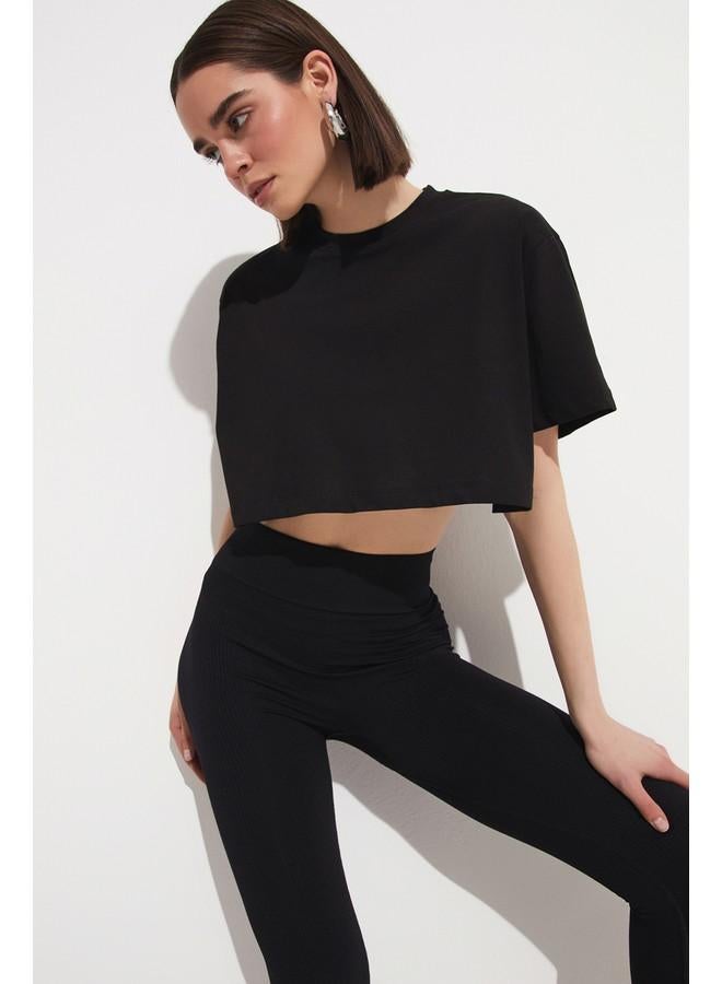 جون تيشيرت أساسي أسود من جين كروپ - Image 4