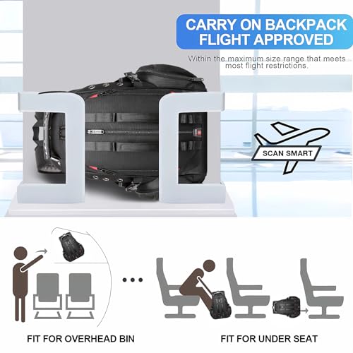BANGE Backpack with USB Charging Port (1901_Black) - Image 5