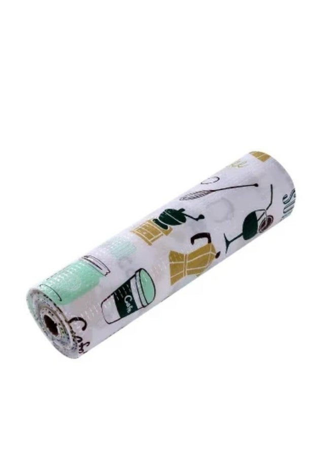 Cute Waterproof Oil Proof Shoes Cabinet Mat 1 Roll Kitchen Table Mat Drawers Cabinet Shelf Liners Cupboard Placemat - Image 2
