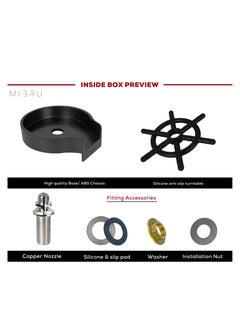 MIBRU Metal Glass Rinser for Kitchen Sink, Bottle Cup Washer for Sink Attachment Kitchen Bar Sink Cleaner Baby Bottle washer Kitchen Sink Automatic Flushing Device  - Image 5