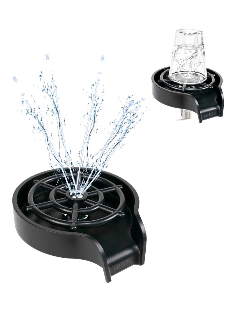 MIBRU Metal Glass Rinser for Kitchen Sink, Bottle Cup Washer for Sink Attachment Kitchen Bar Sink Cleaner Baby Bottle washer Kitchen Sink Automatic Flushing Device - Image 1