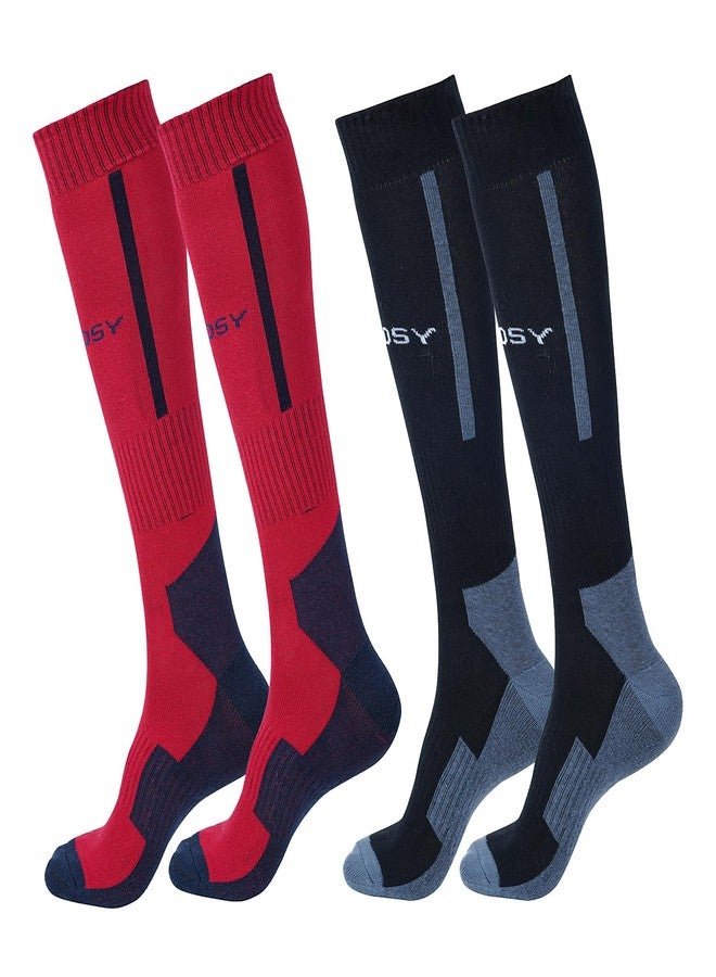 TENDSY Knee Length Socks for Men & Women | Soft Cotton Long Sports Socks | Breathable & Stretchable Football, Cricket, Cycling, Gym & Casual Wear Socks Pack - Image 1
