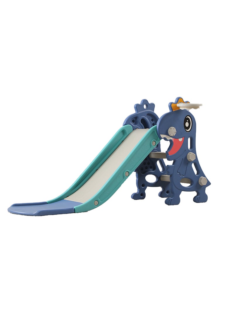 MaBaby Foldable Children's Slide Independent Children's Entertainment Slide Easy To Assemble Children's Playground Climbing Toy Set With Basketball Stand Suitable For Young Children Indoors And Outdoors  - Image 1