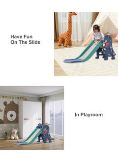 MaBaby Foldable Children's Slide Independent Children's Entertainment Slide Easy To Assemble Children's Playground Climbing Toy Set With Basketball Stand Suitable For Young Children Indoors And Outdoors  - Image 2