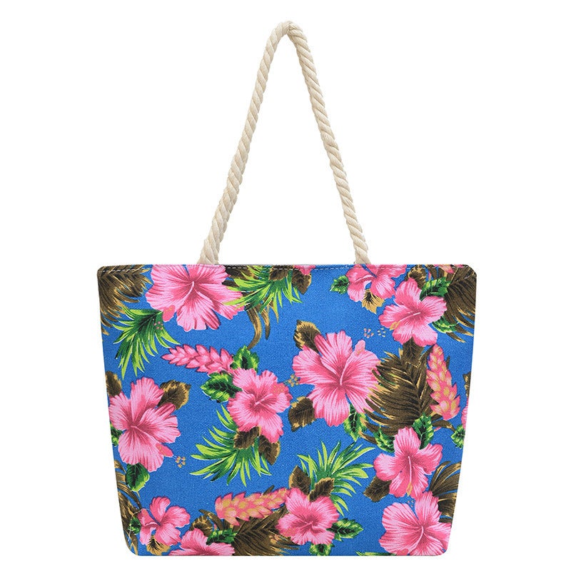 Supply Printed Canvas Bag Shoulder Bag Floral Bag Fashion Women'S Bag Ethnic Style Large Capacity Tote Bag Crossbody