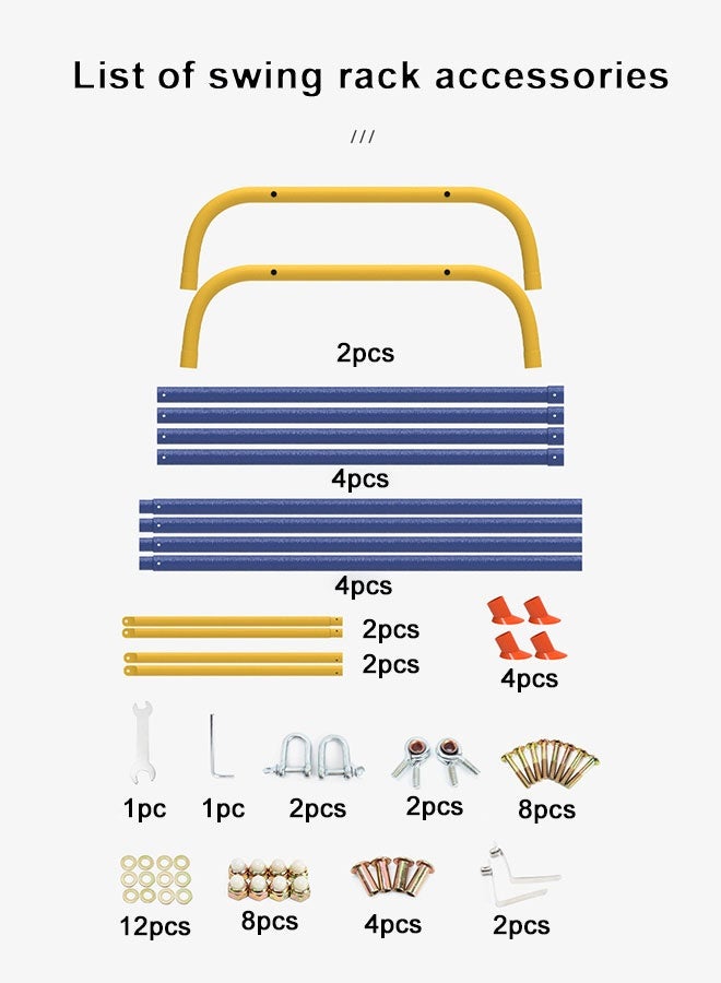 JSAITOYS Kids Garden Swing For Children Kindergarten Outdoor Playground Equipment Baby Swings Set - Image 4
