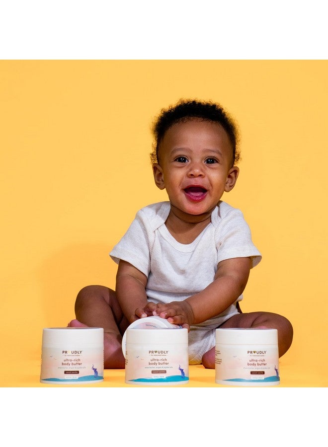 Proudly Ultrarich Body Butter By Gabrielle Union & Dwyane Wade Lotion For Babies Kids & Adults Shea Butter & Argan Oil For Deep Moisture Sweet Vanilla 4.4 Oz - Image 4