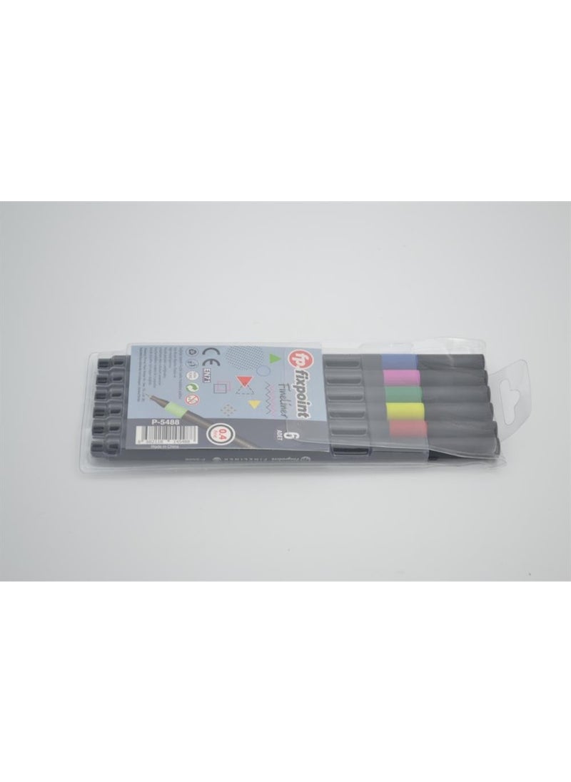 Fixpoint Fineliner 0.4 mm 6-pack P-5488  - Image 2