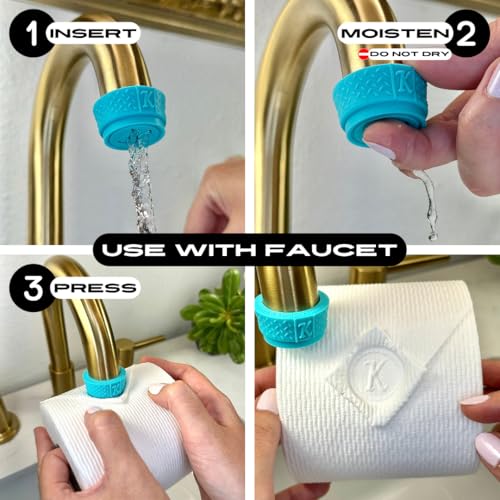 BURU SOLUTIONS Toilet Paper Stamp Alphabet (Letter K) - Add a Unique Personal Touch to Your Bathroom Decor! Enhance Home Decor. Ideal for Housekeeping, Hotels, Rentals, Home Staging Decor - Image 3