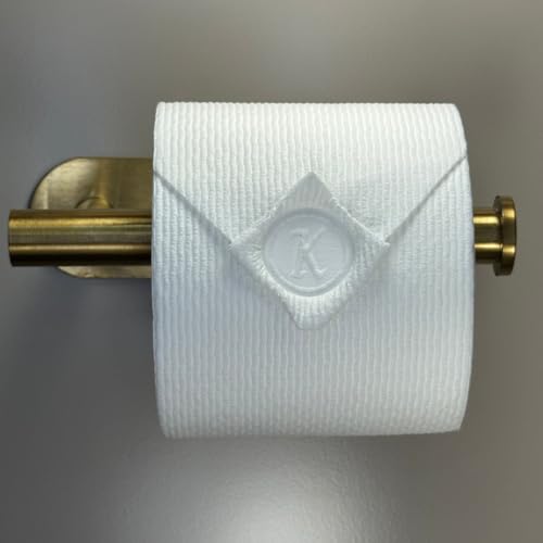BURU SOLUTIONS Toilet Paper Stamp Alphabet (Letter K) - Add a Unique Personal Touch to Your Bathroom Decor! Enhance Home Decor. Ideal for Housekeeping, Hotels, Rentals, Home Staging Decor - Image 2