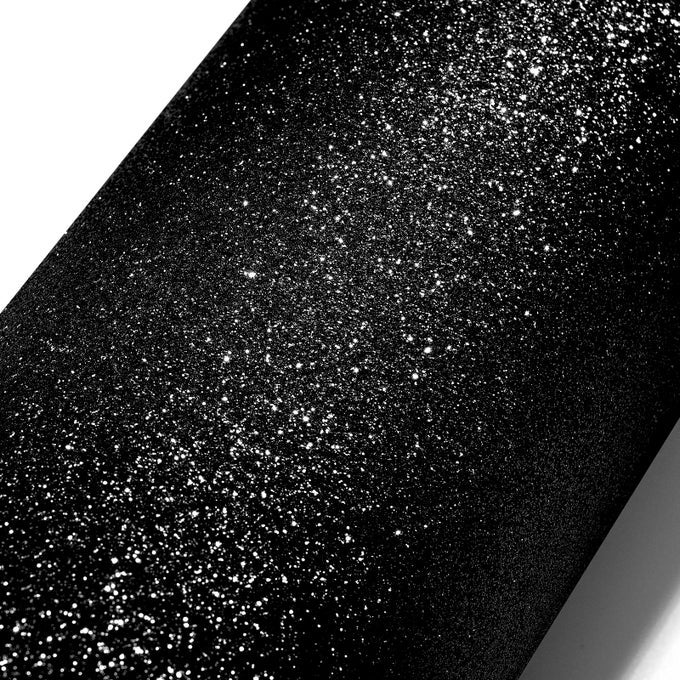 158X2756 BLACK PEEL AND STICK GLITTER WALLPAPER SELF ADHESIVE GLITTER FABRIC WALLPAPER REMOVABLE SPARKLE CONTACT PAPER FOR CABINETS DRESSER DRAWER GLITTER PAPER FOR DIY CRAFTS