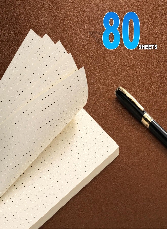 Tofun A6 Dot Grid Paper, 6 Hole Punched,A6 Dotted Refill Paper for Planner/Binders/Organizer, 6.7x4.2 Inch,80 Sheets,Beige,100GSM (1) - Image 3