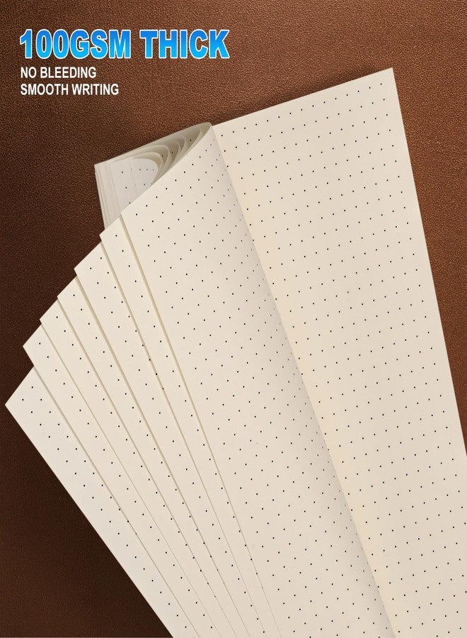 Tofun A6 Dot Grid Paper, 6 Hole Punched,A6 Dotted Refill Paper for Planner/Binders/Organizer, 6.7x4.2 Inch,80 Sheets,Beige,100GSM (1) - Image 4