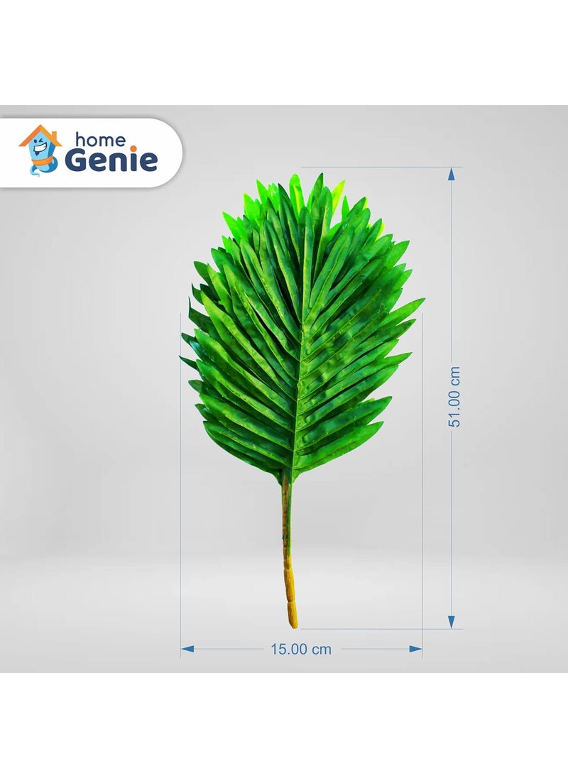 HOME GENIE HOME GENIE Artificial Plants for Home Decor Artificial Leaf Bunch for Indoor and Outdoor Decoration Home Decoration Artificial Plant Artificial Plants for Decoration Pack of 1 Green  - Image 2