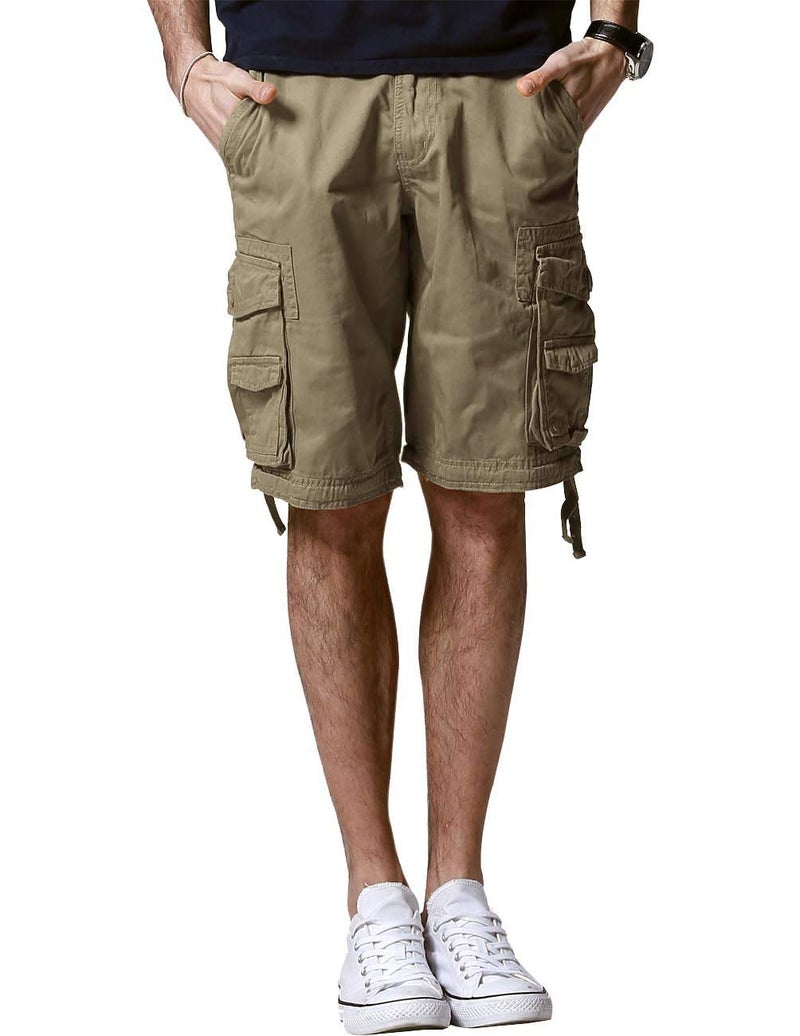 Match Men's Twill Comfort Cargo Short Without Belt #S3612 (Label Size L/32 (US 30), Light Khaki) - Image 3
