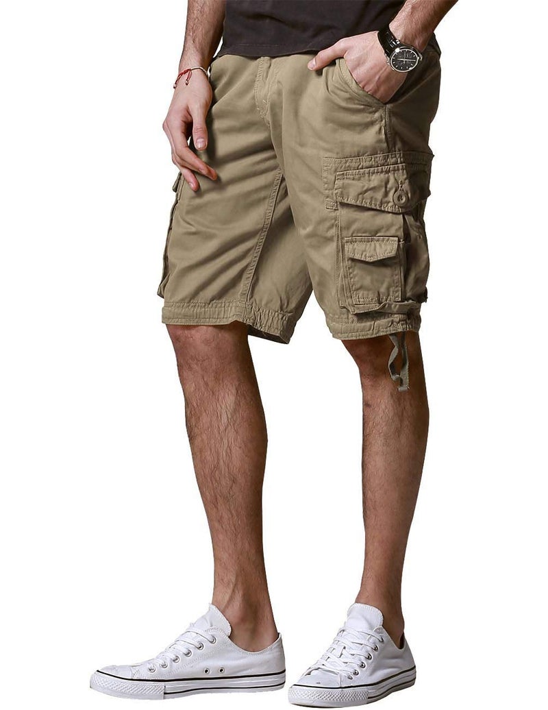 Match Men's Twill Comfort Cargo Short Without Belt #S3612 (Label Size L/32 (US 30), Light Khaki) - Image 4