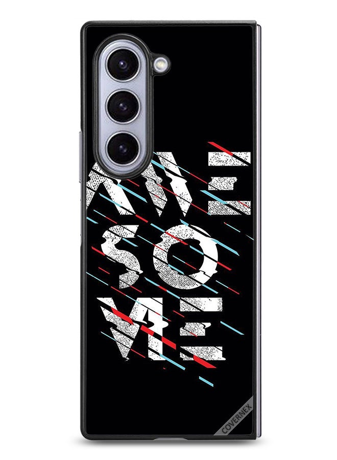 Covernex Samsung Galaxy Z Fold6 Protective Case Cover Calligraphy Word Awesome - Image 1